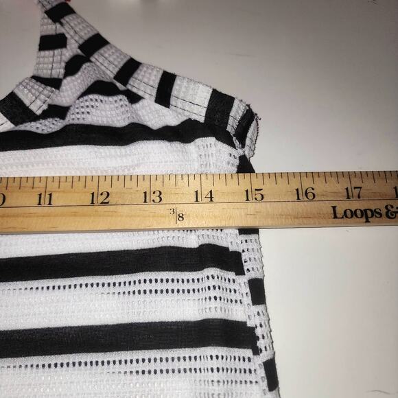 Spanx Summer Dress Womens M racerback built-in Bra Open knit Beach pool party - Picture 6 of 9